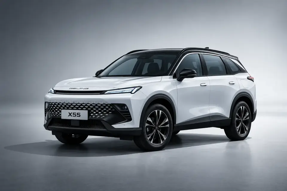 BAIC X55 in a studio